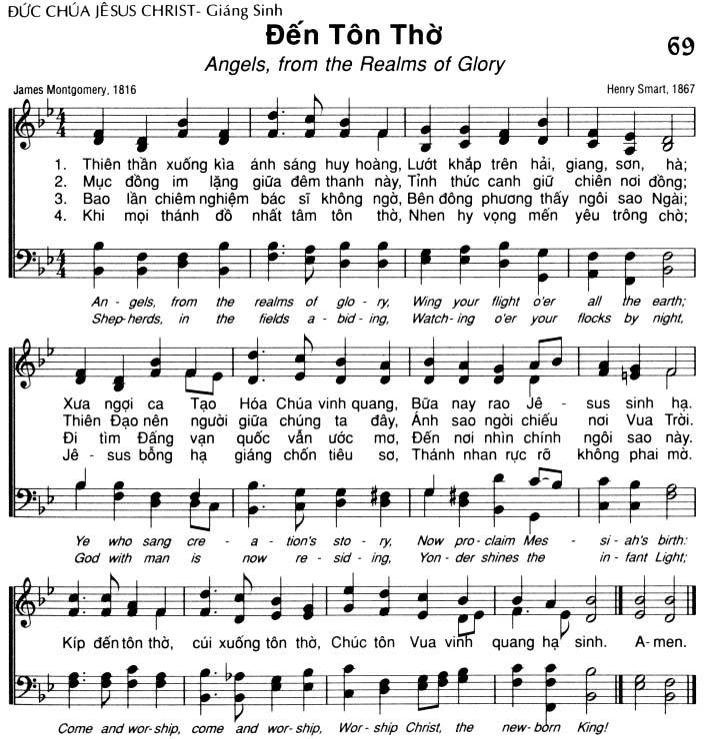 Sheet nhạc Đến Tôn Thờ